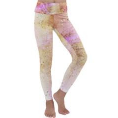 Golden Paint Kids  Lightweight Velour Classic Yoga Leggings by goljakoff