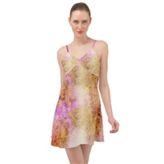 Golden Paint Summer Time Chiffon Dress by goljakoff