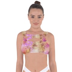 Golden Paint Bandaged Up Bikini Top by goljakoff