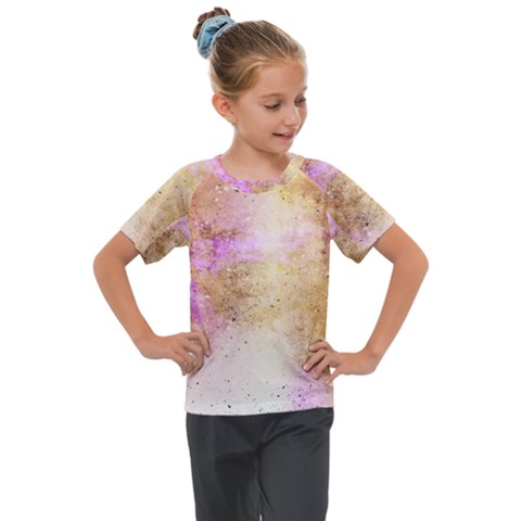 Golden Paint Kids  Mesh Piece Tee by goljakoff