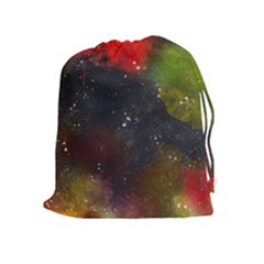 Color Splashes Drawstring Pouch (xl) by goljakoff