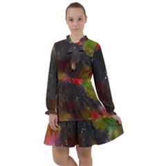 Color Splashes All Frills Chiffon Dress by goljakoff