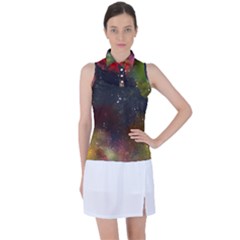 Color Splashes Women s Sleeveless Polo Tee by goljakoff