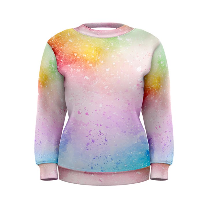 Rainbow splashes Women s Sweatshirt