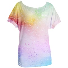 Rainbow splashes Women s Oversized Tee