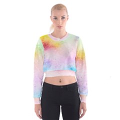 Rainbow Splashes Cropped Sweatshirt by goljakoff