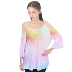 Rainbow splashes Flutter Tees