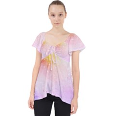 Rainbow Splashes Lace Front Dolly Top by goljakoff