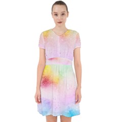 Rainbow Splashes Adorable In Chiffon Dress by goljakoff