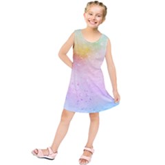 Rainbow Splashes Kids  Tunic Dress by goljakoff