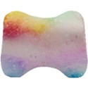 Rainbow splashes Head Support Cushion View1