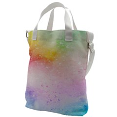 Rainbow splashes Canvas Messenger Bag