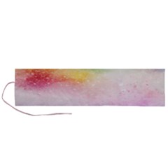 Rainbow Splashes Roll Up Canvas Pencil Holder (l) by goljakoff