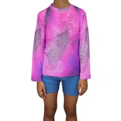 Purple Space Kids  Long Sleeve Swimwear by goljakoff