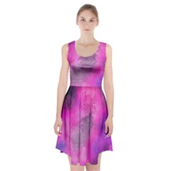 Purple Space Racerback Midi Dress by goljakoff