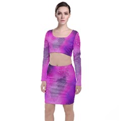 Purple Space Top And Skirt Sets by goljakoff