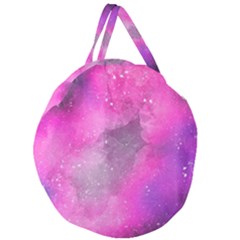 Purple Space Giant Round Zipper Tote by goljakoff