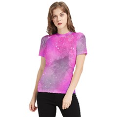 Purple Space Women s Short Sleeve Rash Guard by goljakoff