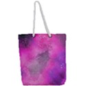 Purple space Full Print Rope Handle Tote (Large) View2