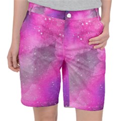 Purple Space Pocket Shorts by goljakoff