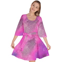 Purple Space Velour Kimono Dress by goljakoff