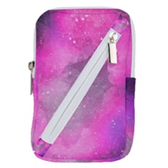 Purple Space Belt Pouch Bag (small) by goljakoff