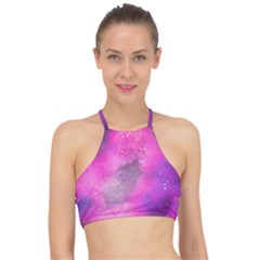 Purple Space Racer Front Bikini Top