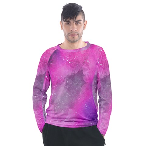 Purple Space Men s Long Sleeve Raglan Tee by goljakoff