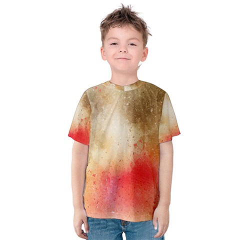 Golden Paint Kids  Cotton Tee by goljakoff