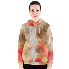 Golden Paint Women s Zipper Hoodie by goljakoff