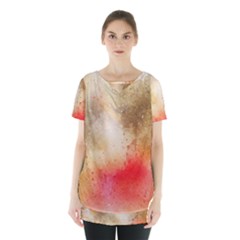 Golden Paint Skirt Hem Sports Top by goljakoff