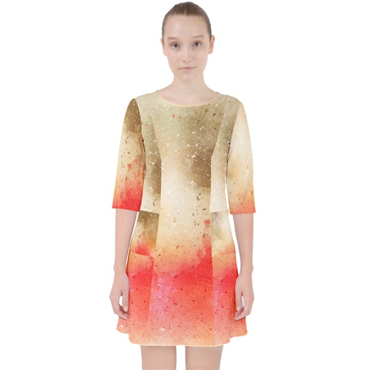 Golden paint Pocket Dress