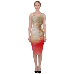 Golden Paint Sleeveless Pencil Dress by goljakoff