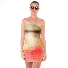 Golden Paint One Soulder Bodycon Dress by goljakoff