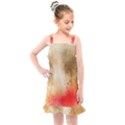 Golden paint Kids  Overall Dress View1