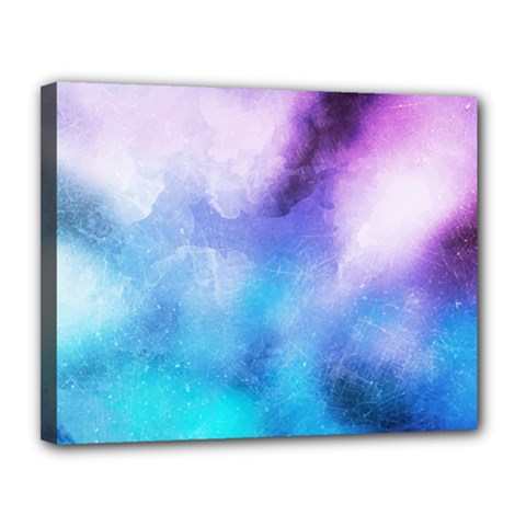 Metallic Paint Canvas 14  X 11  (stretched) by goljakoff