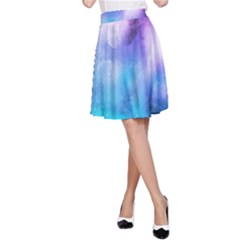 Metallic Paint A-line Skirt by goljakoff