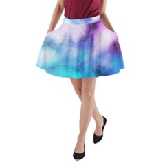 Metallic Paint A-line Pocket Skirt by goljakoff