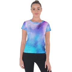 Metallic Paint Short Sleeve Sports Top  by goljakoff