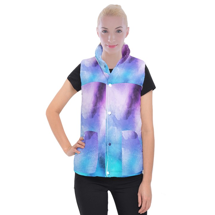 Metallic paint Women s Button Up Vest