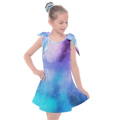 Metallic Paint Kids  Tie Up Tunic Dress by goljakoff