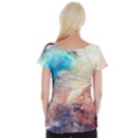 Galaxy paint Cap Sleeve Top View2