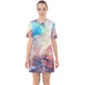 Galaxy paint Sixties Short Sleeve Mini Dress View1