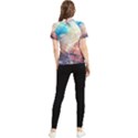 Galaxy paint Women s Short Sleeve Rash Guard View2