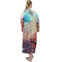 Galaxy paint Maxi Velour Kimono View2