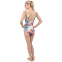 Galaxy paint Cross Front Low Back Swimsuit View2