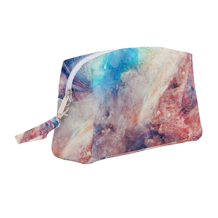 Galaxy paint Wristlet Pouch Bag (Medium)