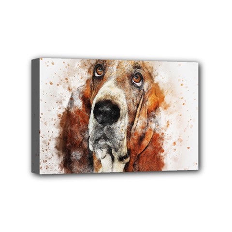 Dog Mini Canvas 6  X 4  (stretched) by goljakoff