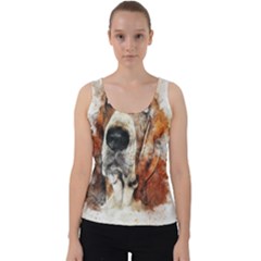 Dog Velvet Tank Top by goljakoff