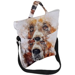 Dog Fold Over Handle Tote Bag by goljakoff